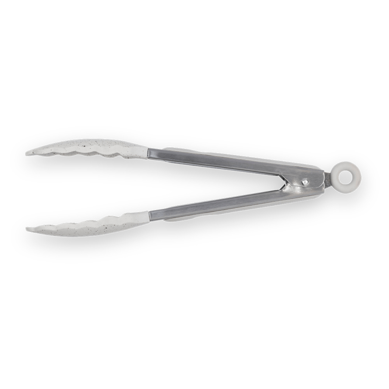 Pegador de Silicone com Cabo Inox Brinox Duo 27cm Vanilla